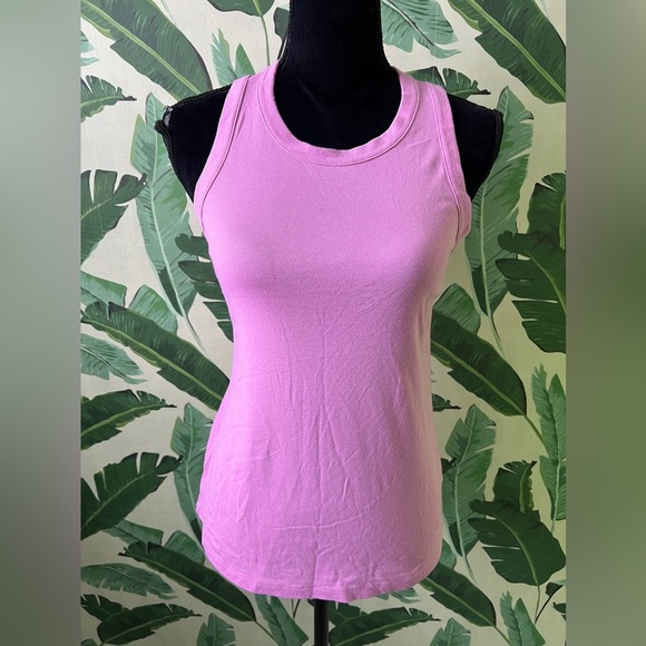 Tops - Pink basic high neck tank top size M